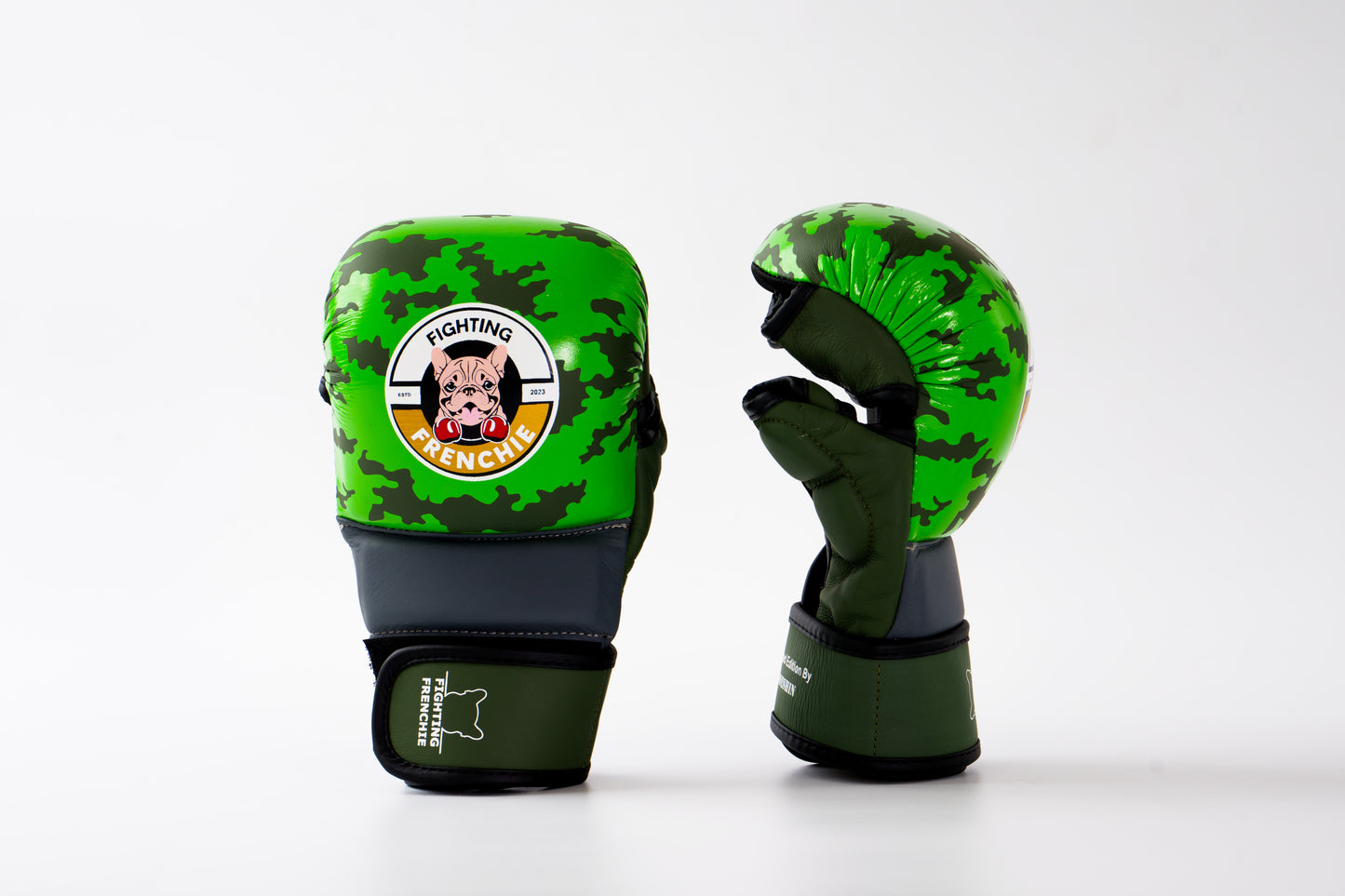 Limited Edition 7oz Sparring Gloves: Green Camoflage