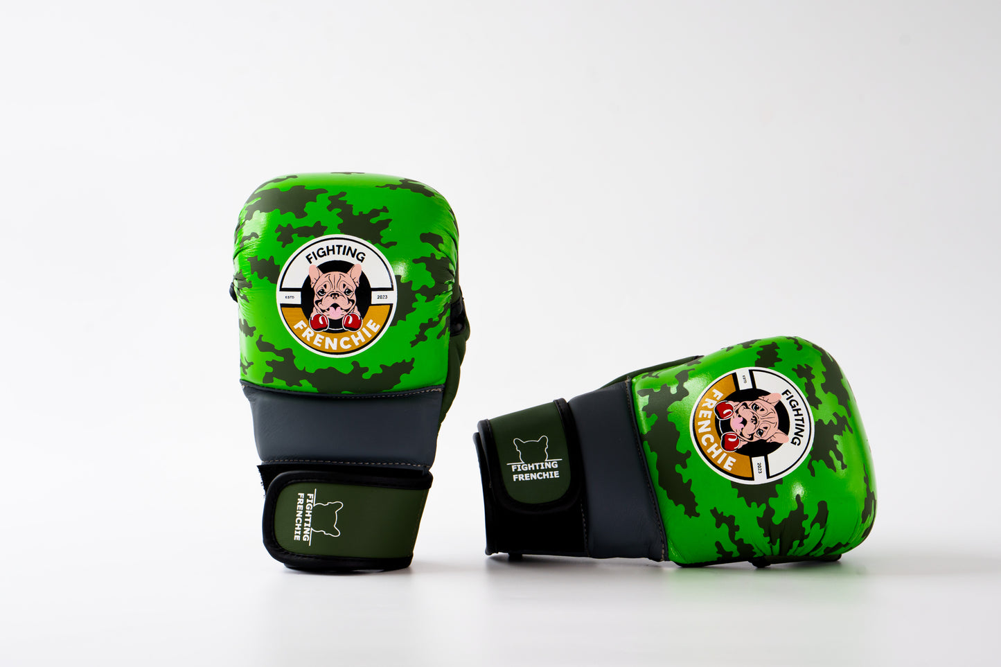 Limited Edition 7oz Sparring Gloves: Green Camoflage