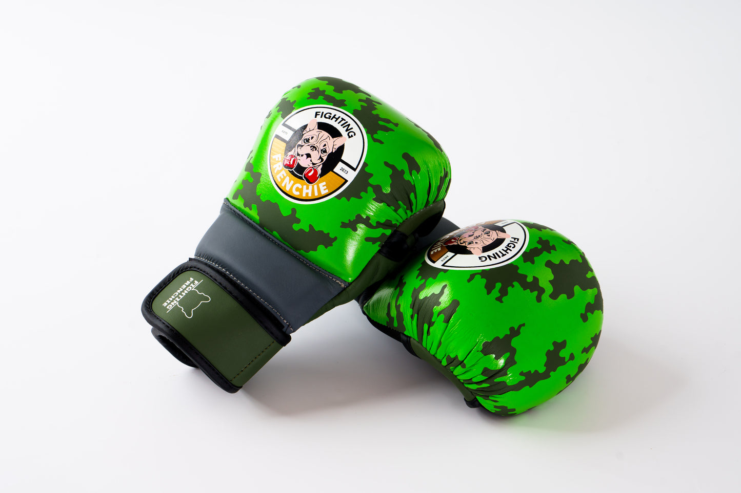 Limited Edition 7oz Sparring Gloves: Green Camoflage