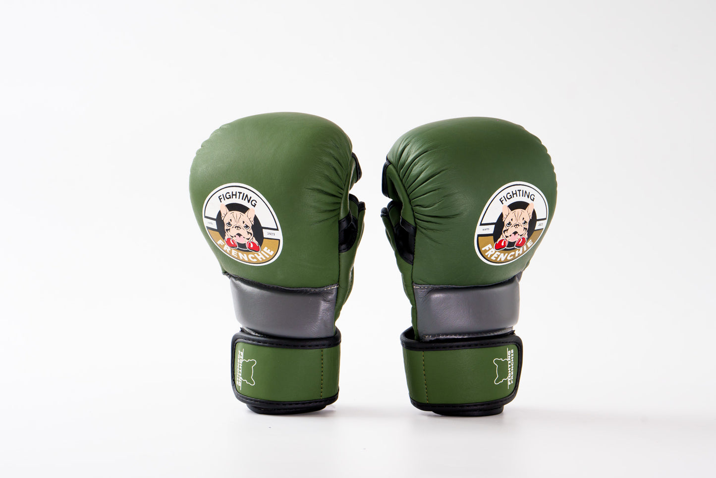 7oz MMA Sparring Gloves: Olive Green